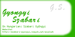 gyongyi szabari business card